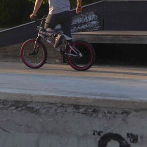 '5 0 Skate Park Biker' by Zack Schuster