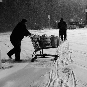 'Shopping Carts In Snow 2014' by Zack Schuster